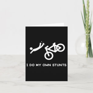 Carte T-shirt drôle pour amateurs de vélo - Je fais mes