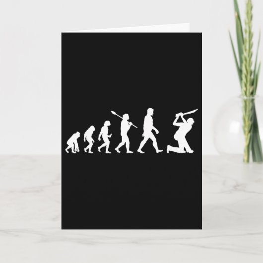 Carte T-shirt drôle sur l'évolution du cricket pour joue (Devant)