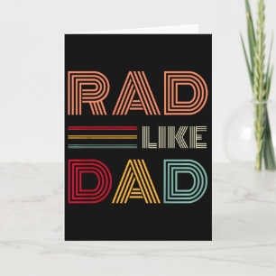 Carte T-shirt Enfant Rétro Rad Comme Papa Équivalent Pèr