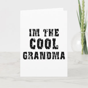 Carte T-shirt frais de grand-maman