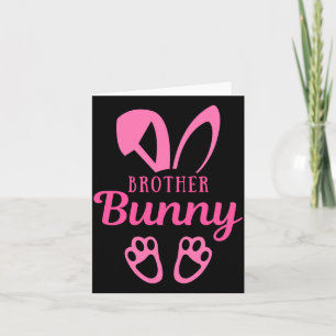 Carte T-shirt frère joyeux lapin de Pâques