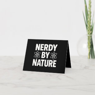 Carte T-shirt graphique « Nerdy By Nature » - Conception