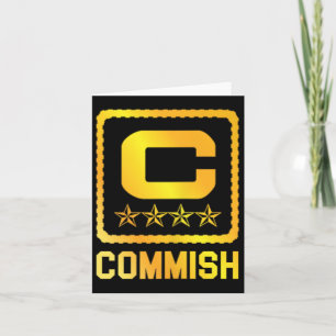 Carte T-shirt Homme Commish Fantasy Football Draft Commi