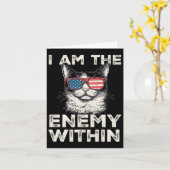 Carte T-shirt I Am The Enemy Within - Kamala Harris 2024 (Fleur jaune)