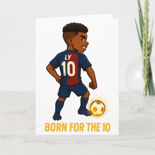 Carte T Shirt Illustration de héros de foot de dessin a