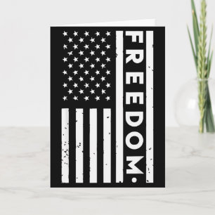 Carte T-shirt Liberté Drapeau États-Unis Pour Femmes Et