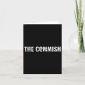 Carte T-shirt Mens The Commish - Commissaire de Fantasy (Devant)