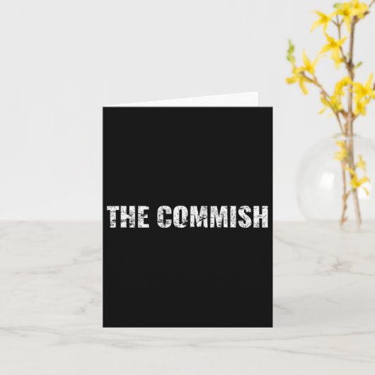 Carte T-shirt Mens The Commish - Commissaire de football (Fleur jaune)