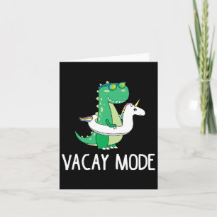 Carte T Shirt Mignon Dinosaure Mode Vacances Famille Drô