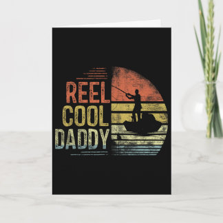 Carte T-shirt Papa pêche vraiment cool - Clic Black Homm
