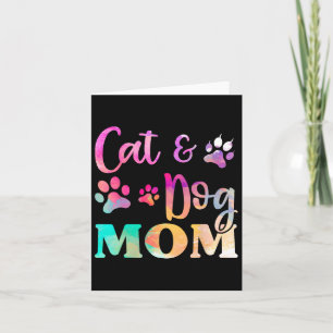 Carte T-shirt pour femmes maman de chat de compagnie chi