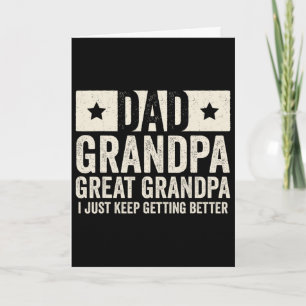 Carte T-shirt pour la fête des pères pour papa, grand-pè