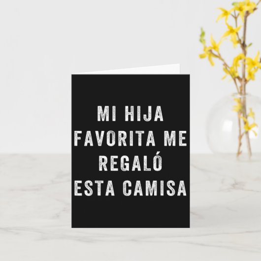 Carte T-shirt pour papa et fille T-shirt drôle pour papa (Fleur jaune)