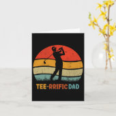 Carte T-shirt pour papa golfeur de la fête des pères gol (Fleur jaune)