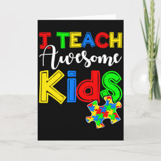 Carte T Shirt Professeur Éducation Spéciale Sensibilisat