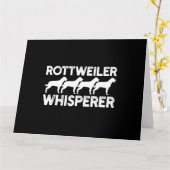 Carte T-Shirt Rottweiler (Fleur jaune)