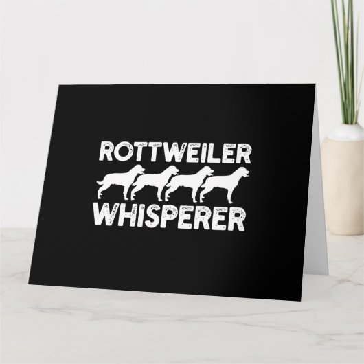 Carte T-Shirt Rottweiler (Devant)