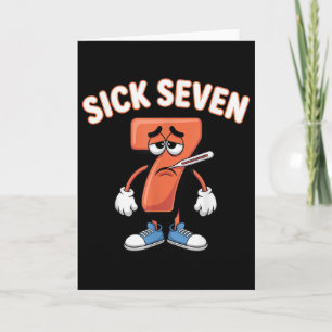 Carte T-shirt Sick Seven Meme Six Seven Blague _6
