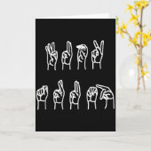 Carte T-shirt subtil anti-trump langage des signes Asl  (Fleur jaune)