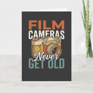 Carte T-shirt vintage appareils photo argentiques n'ont