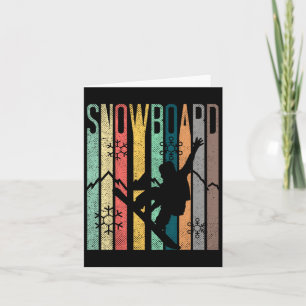 Carte T-shirt Vintage Snowboarding