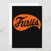 Carte T-shirts de baseball Furies The Warriors (Devant / Derrière)