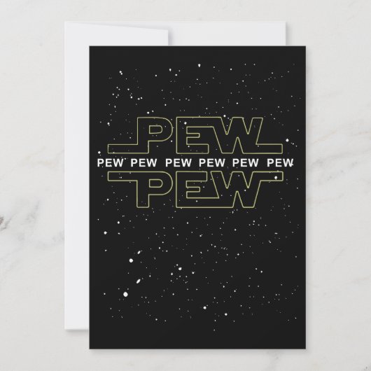 Carte t-shirts de jeu pew pew (Devant)