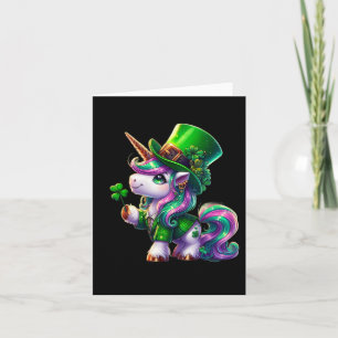 Carte T-shirts de la Saint-Patrick Licorne Irlandaise Fi