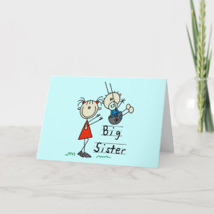 Carte T-shirts et cadeaux Big Sister Little Brother