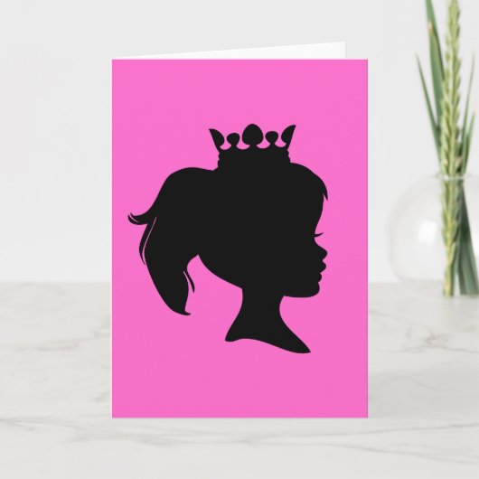 Carte T-shirts et cadeaux Black Silhouette Princess (Devant)