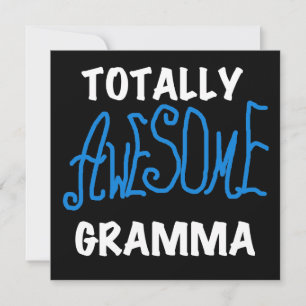 Carte T-shirts et cadeaux bleu Gramma absolument géniaux