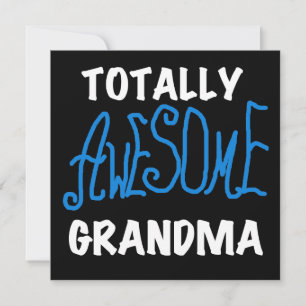 Carte T-shirts et cadeaux bleu grand-mère absolument gén