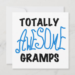 Carte T-shirts et cadeaux Blue Totally Awesome Gramps