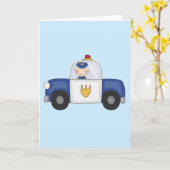 Carte T-shirts et cadeaux de croisière de police (Fleur jaune)