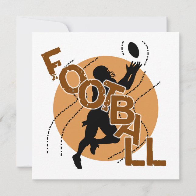 Carte T-shirts et cadeaux de football Silhouette (Devant)
