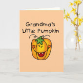 Carte T-shirts et cadeaux de la petite Citrouille de gra (Fleur jaune)