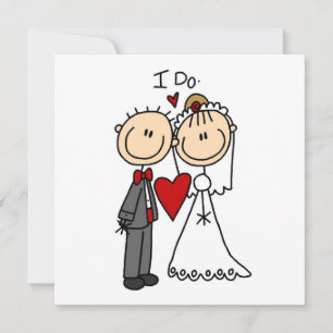 Carte T-shirts et cadeaux de mariage Couple I Do