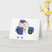 Carte T-shirts et cadeaux de policiers masculins (Fleur jaune)