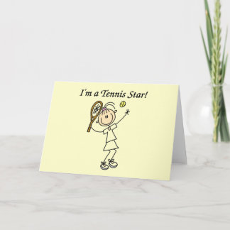Carte T-shirts et cadeaux des étoiles Girl Tennis