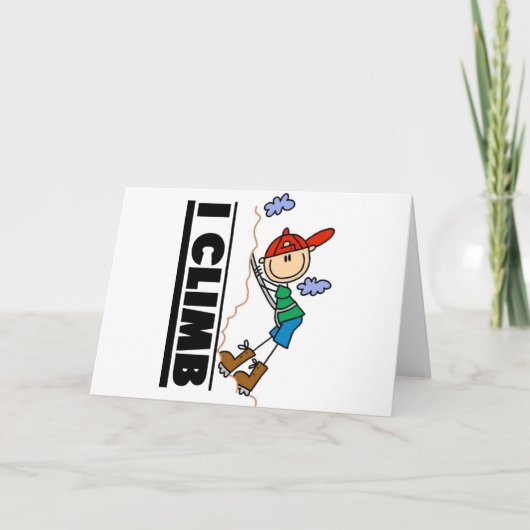 Carte T-shirts et cadeaux d'Escalades de roche (Devant)