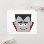 Carte T-shirts et cadeaux Halloween Dracula (Devant/Arrière en situation)