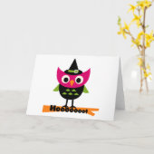 Carte T-shirts et cadeaux Halloween Owl (Fleur jaune)
