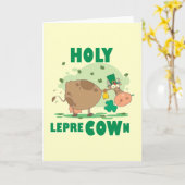 Carte T-shirts et cadeaux HOLY LepreCOWn (Fleur jaune)