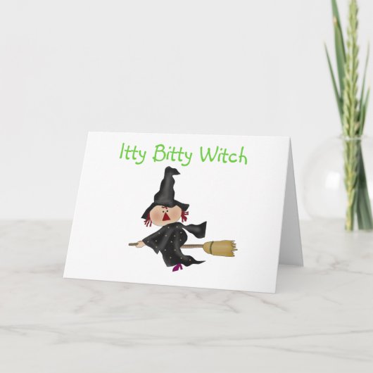 Carte T-shirts et cadeaux Itty Bitty Witch (Devant)