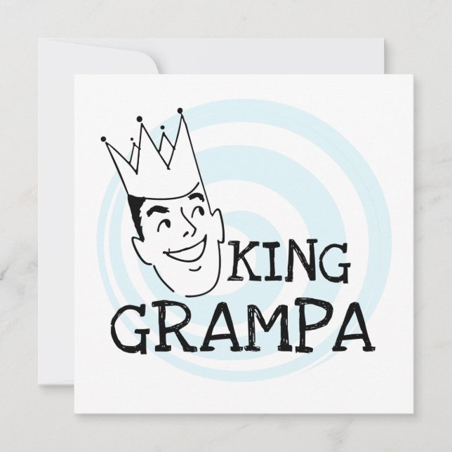 Carte T-shirts et cadeaux King Grampa (Devant)