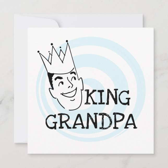 Carte T-shirts et cadeaux King Grandpa (Devant)