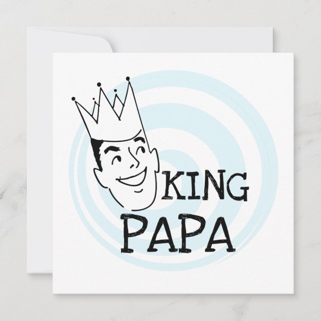 Carte T-shirts et cadeaux King Papa (Devant)