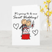 Carte T-shirts et cadeaux Mariages (Fleur jaune)