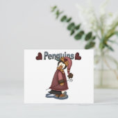 Carte T-shirts et cadeaux Penguin en raquettes (Debout devant)