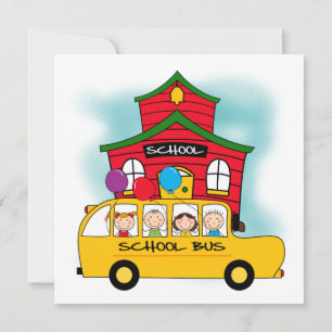 Carte T-shirts et cadeaux pour autobus scolaire et scola